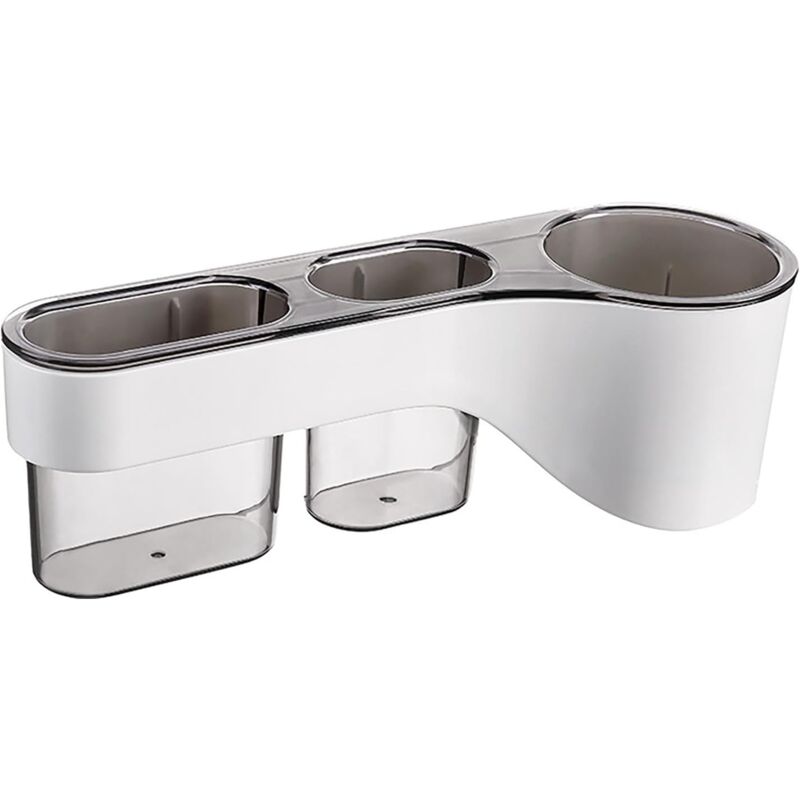 Support de sèche-cheveux mural compact, organisation de fer à lisser, rangement durable et détachable, grip mural, idéal pour salle de bain