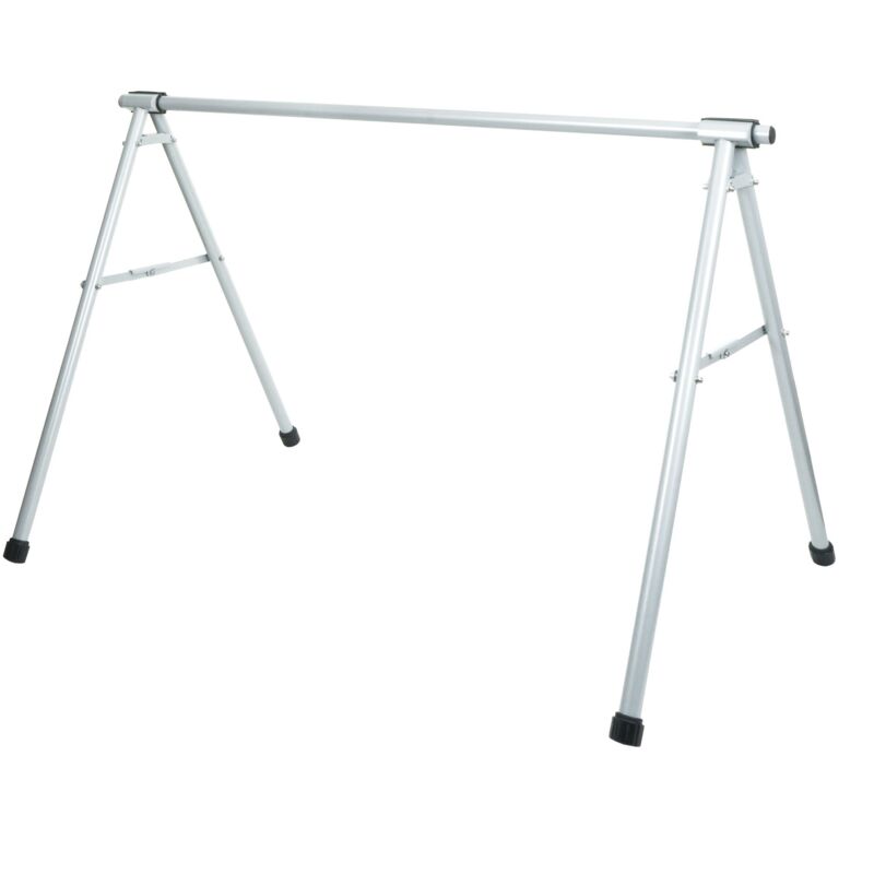 HHG - Support de selle de vélo 796, support de vélo avec étrier de suspension, métal époxy 114x170x114cm extensible, argent