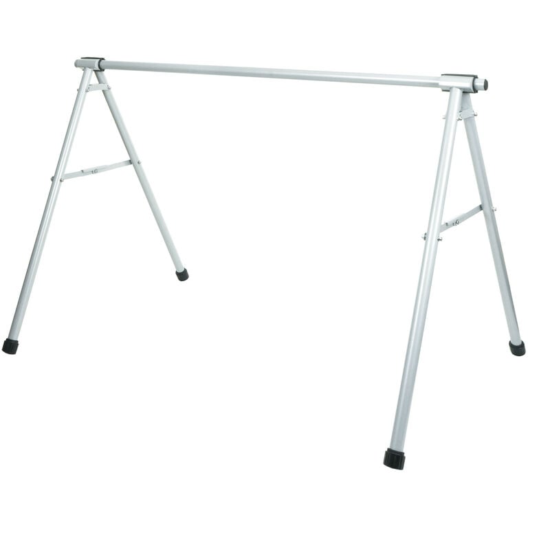 Mendler - Support de selle de vélo HWC-K39 - support de vélo avec étrier de suspension - métal époxy 114x170x114cm extensible - argent