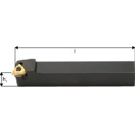 Support de serrage à filetage ISO, usinage extérieur, Désignation : SEL 2020 K16, Tige 20 x 20 mm, Dimensions l 125 mm, Dimensions h1 : 20 mm