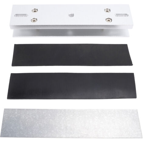 Support de serrure magnétique en forme de U, alliage d'aluminium, 280kg, 600lb, électromagnétique pour porte en verre sans cadre