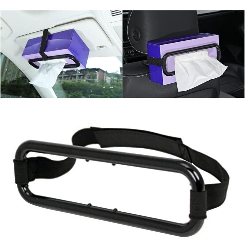 Support de Serviette de Voiture en Papier pour Boîte à Mouchoirs, Support Universel Boîte Serviette Papier Voiture, Accessoires Automobiles pour Les