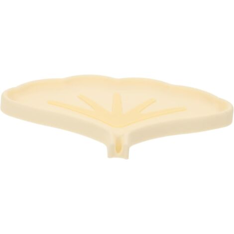 Support de Silicone Forme de Ginkgo Plateau Drainant pour Salle de Bain Cuisine et Lavabo Design Élégant et Dérapant pour Comptoir Propre et Sec