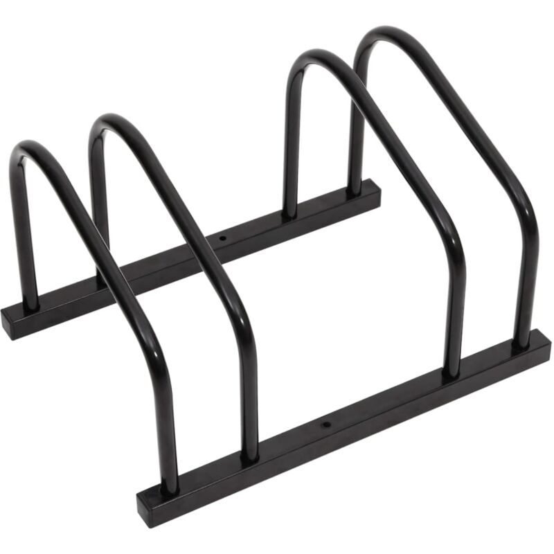 Vidaxl - Porte-vélos pour 2 vélos noir acier