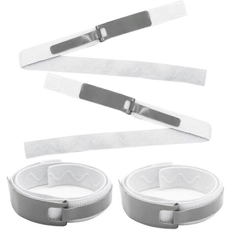 Support de sonde urinaire Foley, bande de maintien pour la jambe, 4 pièces, élastique, gris