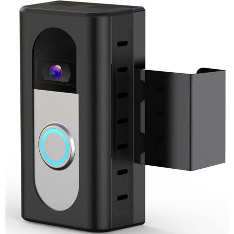 Support De Sonnette Vidéo - Antivol - Réglable En Profondeur - Pour Portes Intérieures Standard - Épaisseur 1,5 À 6 cm - Compatible Ring Et Blink - 1 Pièce