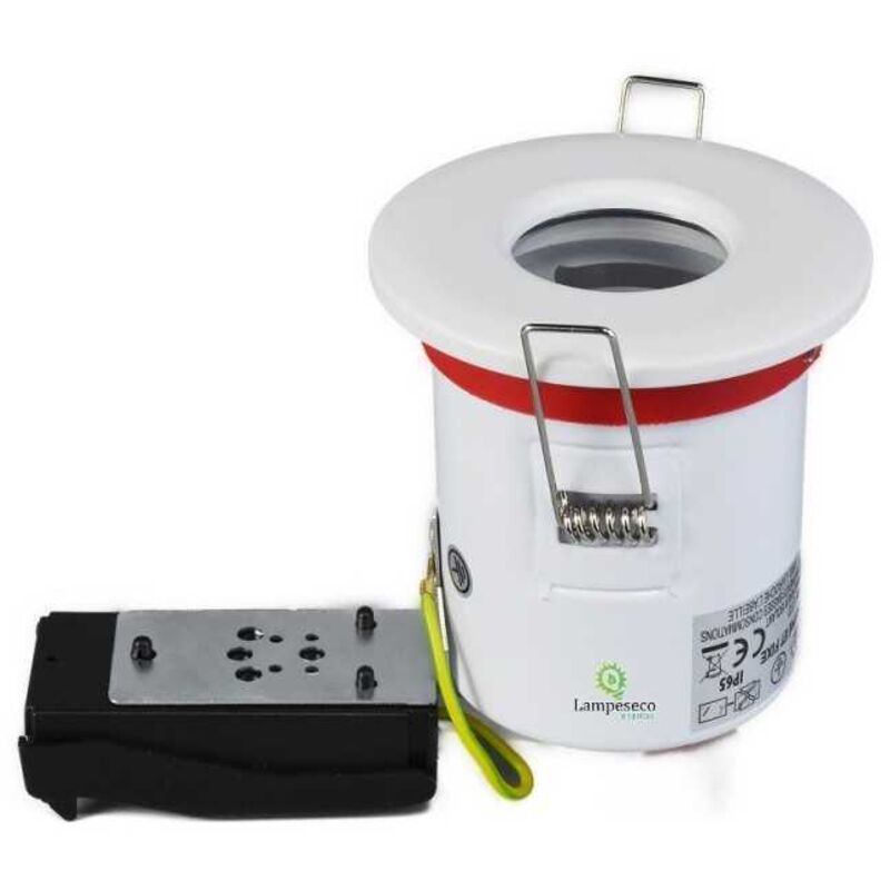 Support de spot BBC Etanche IP65 Blanc 87mm avec douille GU10 automatique ref. 830W