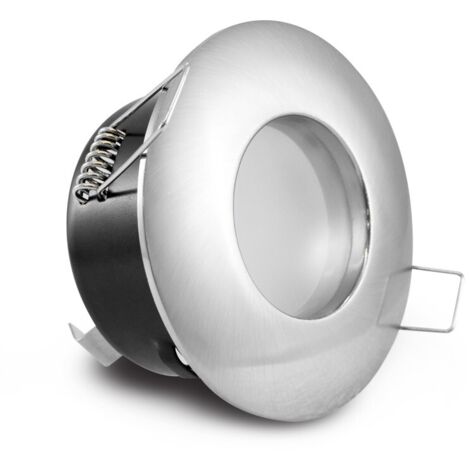 Support de spot BBC  Rond étanche IP65 Chrome Ø84mm Miidex Lighting®  Chromé