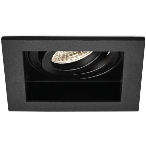 Support de spot Beta R4 carré noir MR16 GU10/GU5.3