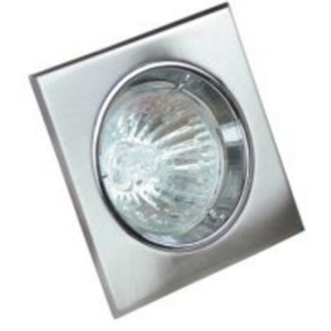 Support de spot carré orientable blanc pour GU10 et MR16 Dim. 80x80mm