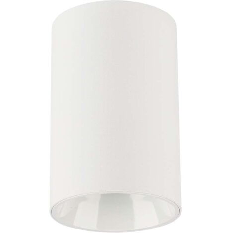 Support de spot de plafond LED rond V-TAC GU10 corps blanc réflecteur blanc