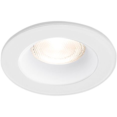 Support de spot encastrable rond blanc IP54
