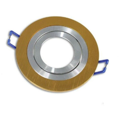Support De Spot Encastré Pour Acier Rond Support De Lampe Réglable P2 Or