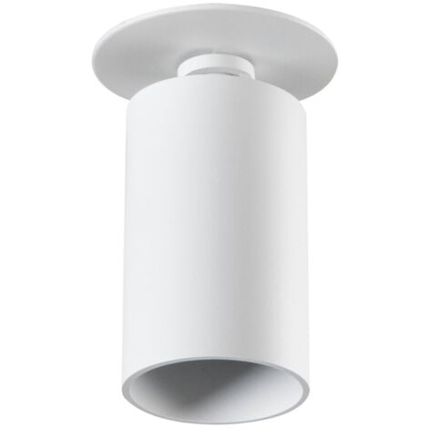 Support de spot orientable encastrable perçage 70mm Blanc