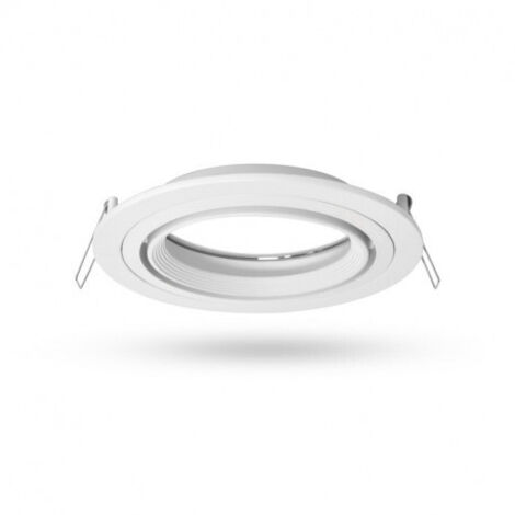 Support de spot rond orientable Ø170mm ES111/AR111 Miidex Lighting®  blanc