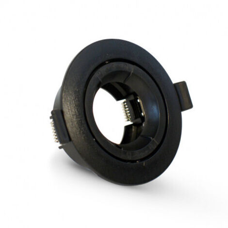 Support de spot Rond Orientable Ø90mm Miidex Lighting®  noir