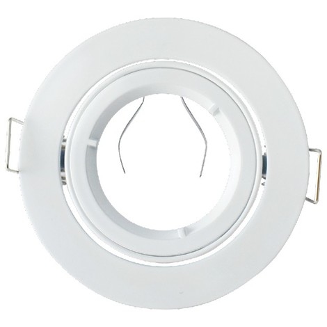 MIIDEX LIGHTING Support Spot LED Orientable Rond D93 Blanc