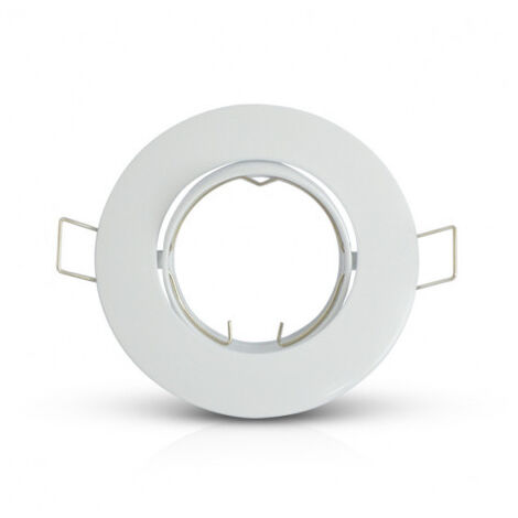 Support spot encastré orientable rond blanc Ø92mm