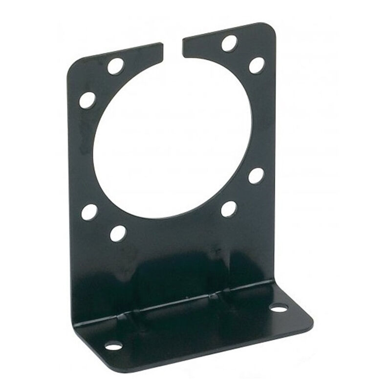 Support de support de montage adapté pour prise de connecteur de remorque de remorquage de caravane à 7 broches prise en métal noir