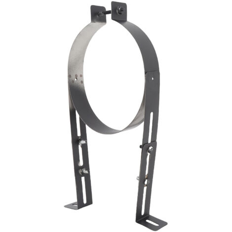 Support de support de tuyau de cheminée en acier inoxydable, pince de revêtement de conduit réglable, accessoire de fixation de cheminée