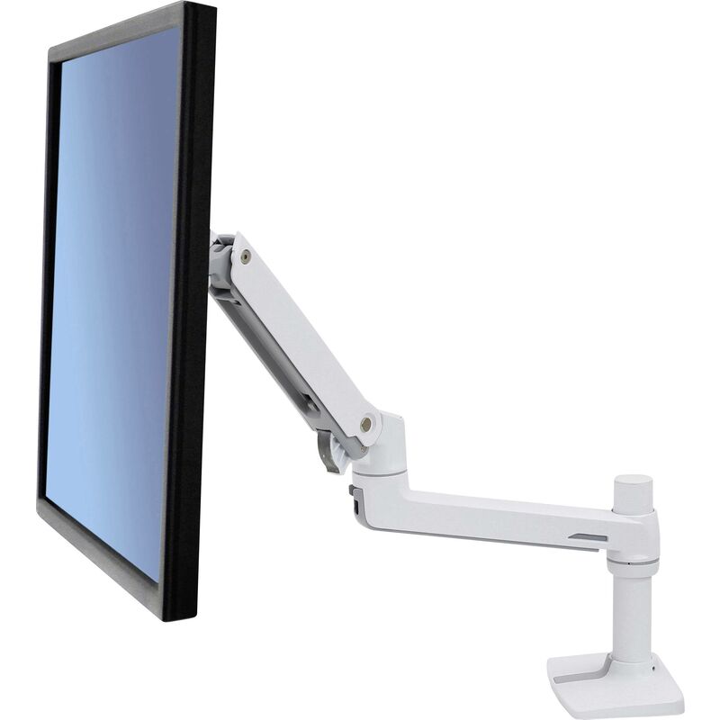 Ergotron LX Arm Desk Mount simple Support de table pour écran 38,1 cm (15) - 86,4 cm (34) blanc réglable en hauteur, inclinable, mobile, rotatif
