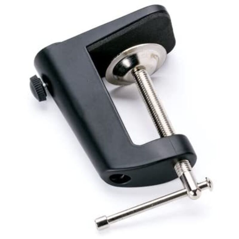 Support de table pour lampes loupes, lampes de travail, serre-joint à vis, fixation rotative, noir