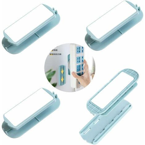 Support de tableau de puissance autocollant Gestionnaire mural 4pièces Guazhuni（Bleu clair）