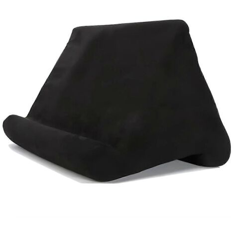 Support de tablette en mousse avec coussin et support multi-angles noir