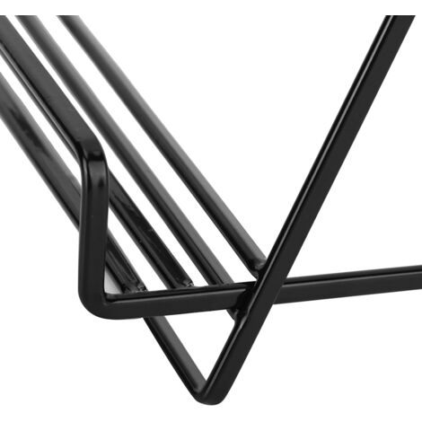 Support de tablette et livre innovant en fer - Chevalet décoratif pour bureau noir 19 cm