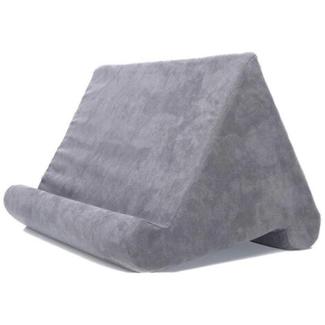 Support de tablette/téléphone multifonction avec coussin gris