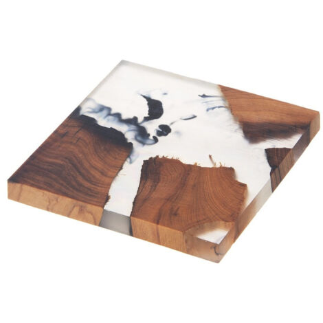 Support de tasse en bois pour table de cuisine 8 x 8 cm