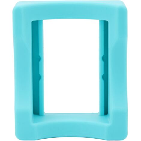 Support de tasse en silicone antidérapant avec fente intégrée pour bouteille, décoration artisanale bleue
