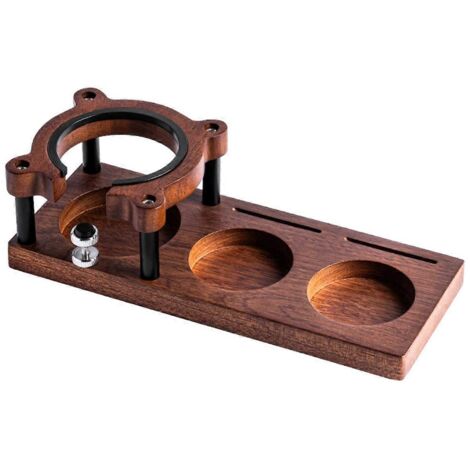 Support de tasseur à café en bois, tapis de tasseur pour expresso