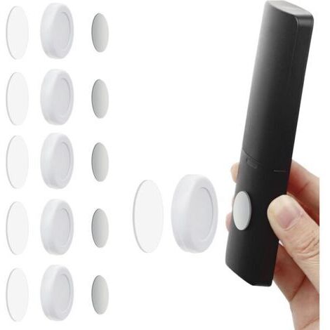 Support de télécommande magnétique (5 pièces, Blanc)Supports de Montage Mural Organisateur sans Trou Conteneurs de Stockage pour Le Stockage de Fourn