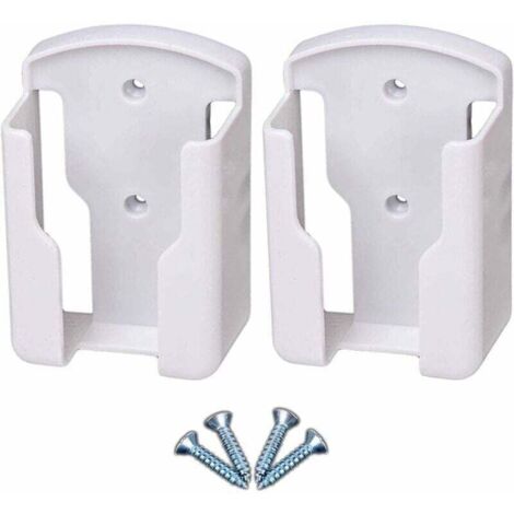 Support de télécommande mural pour systèmes de télévision et de climatisation Boîte de rangement murale pour télécommande univers pour télécommande, blanc, paquet de 2