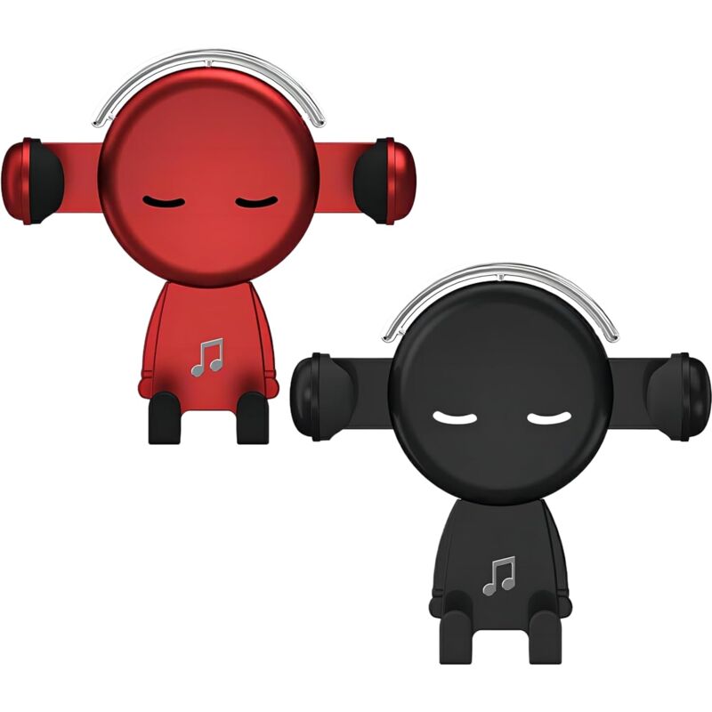 Support de téléphone de voiture de style dessin animé - Accessoire universel pour voiture, support de ventilation multifonctionnel avec pince à