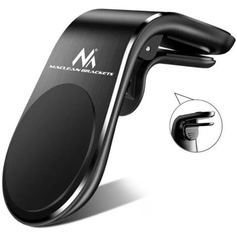 Support de téléphone de voiture Maclean, magnétique, universel, pour grille d'aération, matériau ABS, MC-326