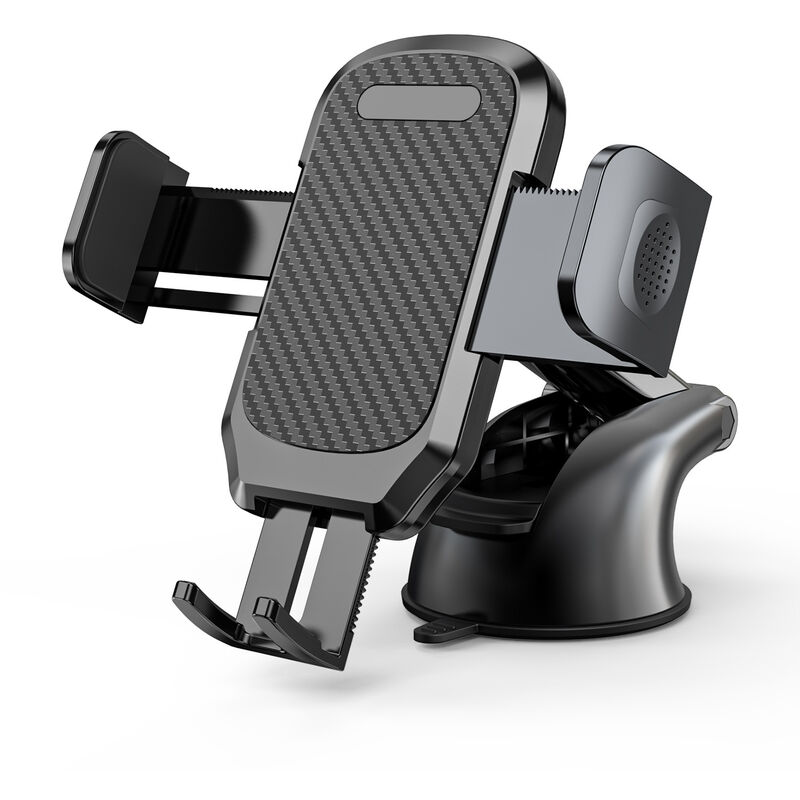 Support de téléphone de voiture rétractable support de téléphone à ventouse pour la conduite - black