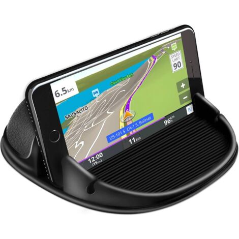 Support de téléphone de voiture, solidement fixé dans la grille d'aération, universel, solide et sûr, de haute qualité, noir