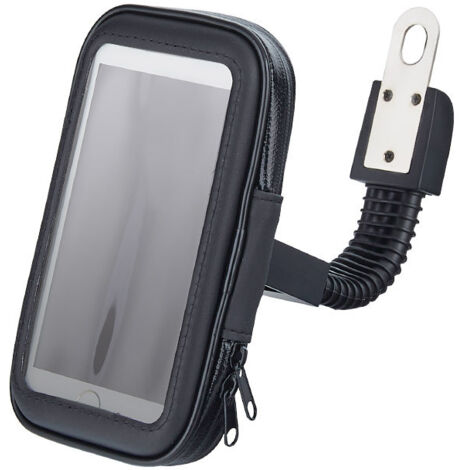 Support de téléphone étanche pour moto, sacoche GPS tactile, conception antichoc et antidérapante (XL)