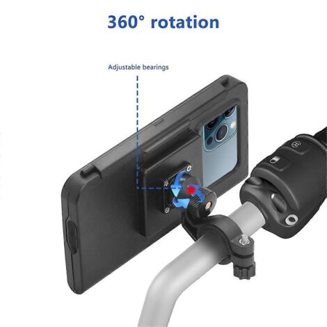 Support de téléphone étanche pour moto, support de téléphone pour vélo ---