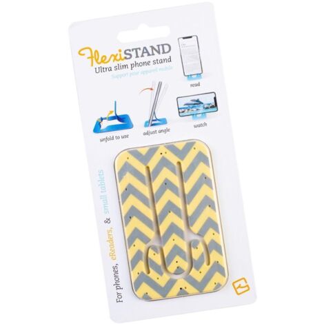 Support de téléphone FlexiStand - Chevron jaune