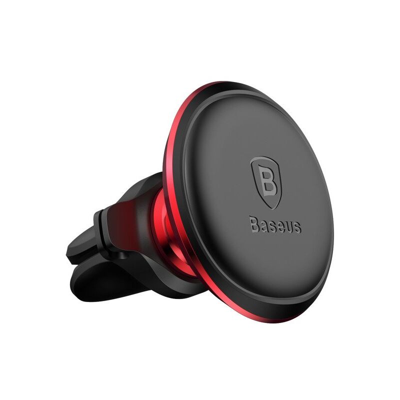Awelco - Support de téléphone magnétique pour grille d'aération de voiture, rouge