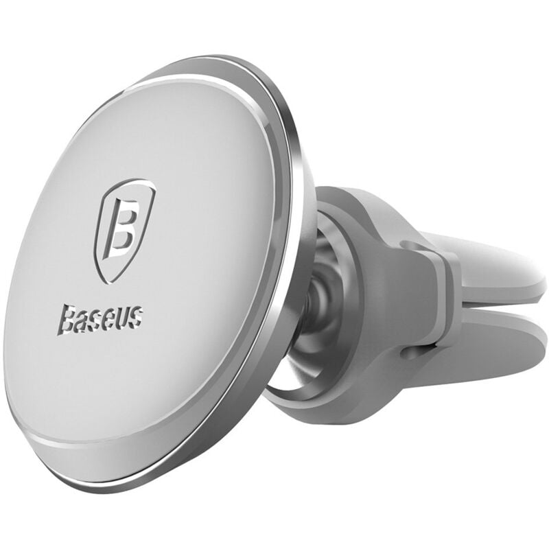 Support de téléphone magnétique pour grille d'aération de voiture, argent