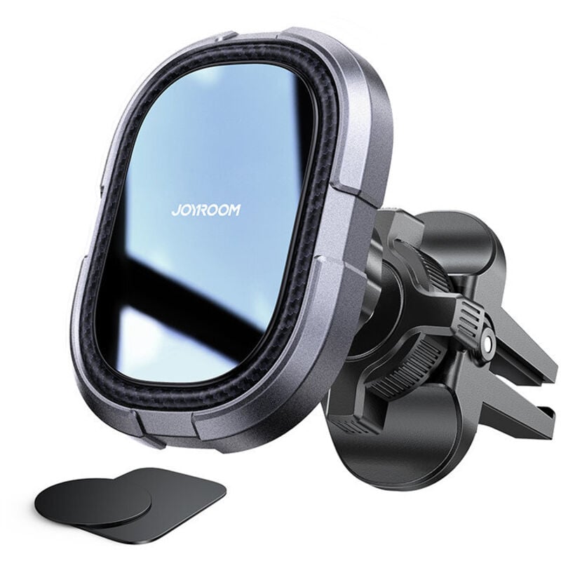 Support de téléphone magnétique pour grille d'aération de voiture, gris