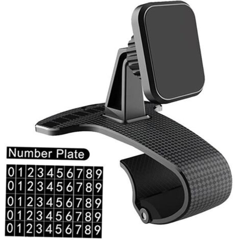 Support de téléphone magnétique pour voiture Clip sur tableau de bord pour smartphones universel anti-dérapant A fenteer