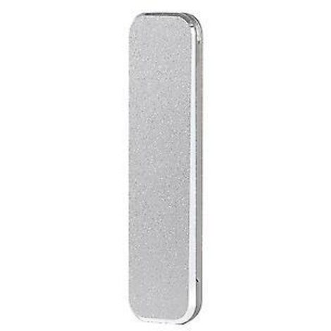Support de téléphone pliable en métal invisible, support adhésif de bureau (gris)