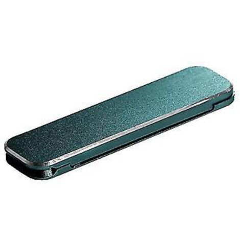 Support de téléphone pliable en métal invisible, support de bureau adhésif (bleu)