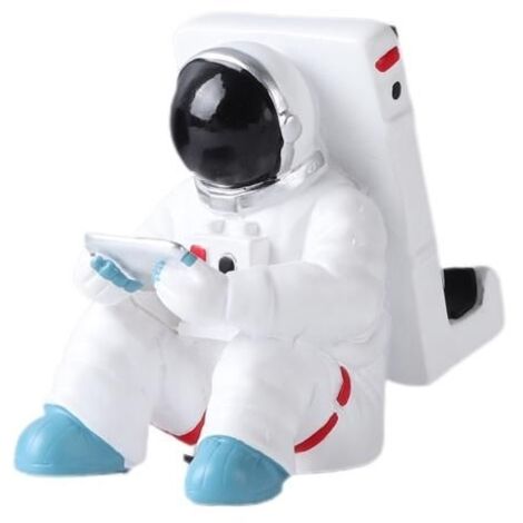 Support de téléphone portable astronaute créatif en résine, support de téléphone portable iPad, squat