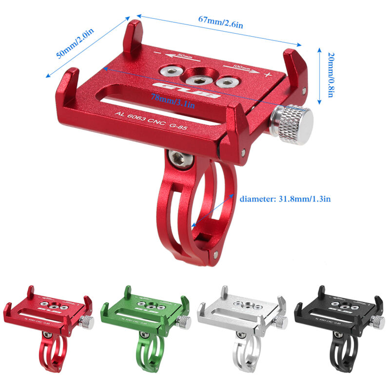 Treetalk - Support de téléphone portable en alliage d'aluminium gub G-85 rouge